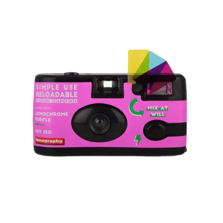 Simple Use Reloadable Film Camera LomoChrome Purple