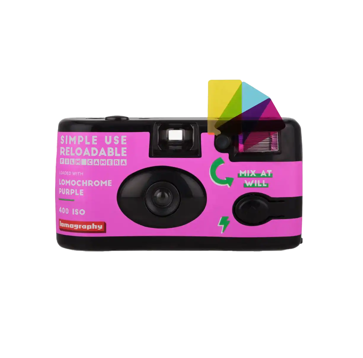 Simple Use Reloadable Film Camera LomoChrome Purple